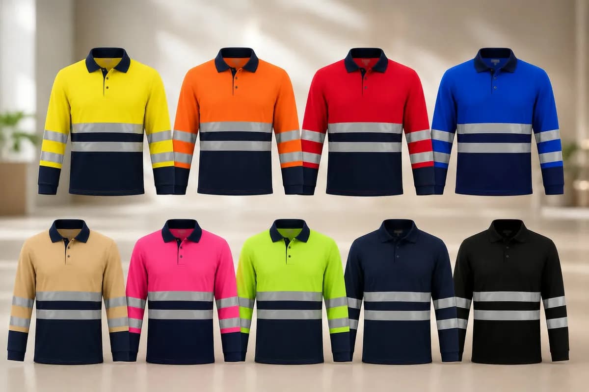 Reflector golf shirt long sleeve