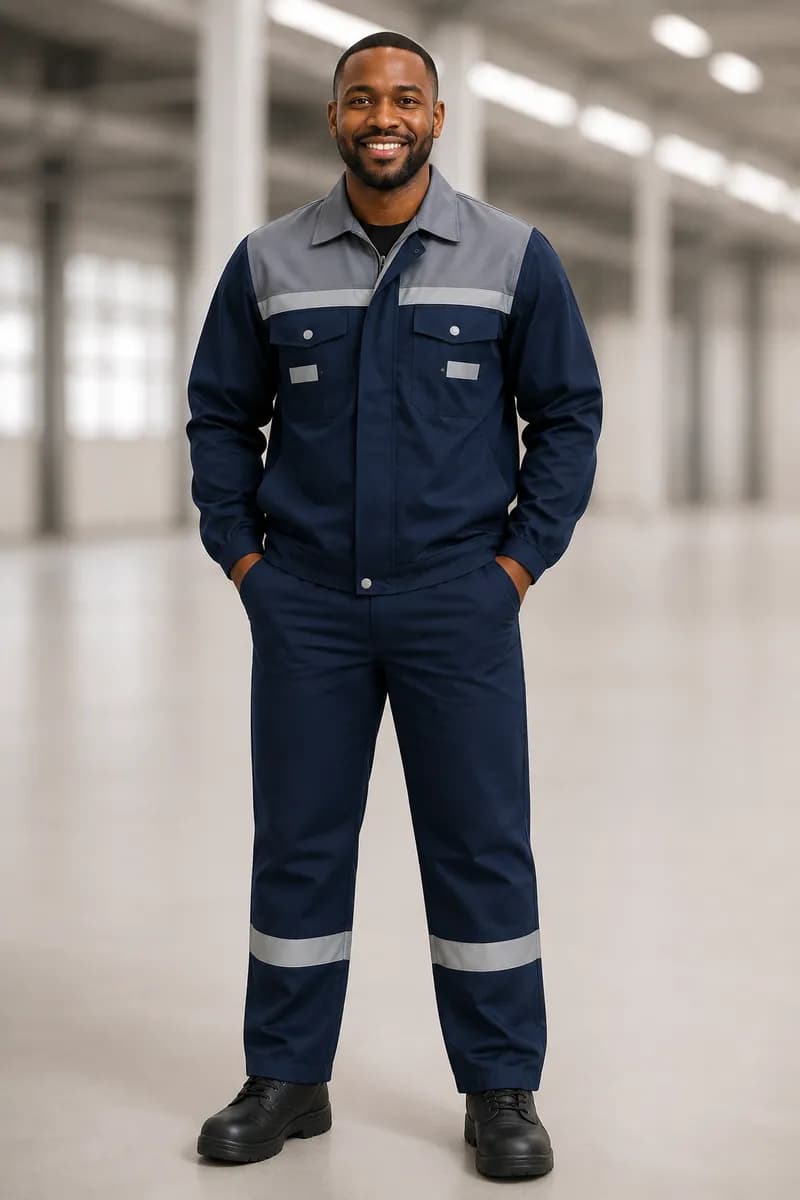 2 tone light worksuit