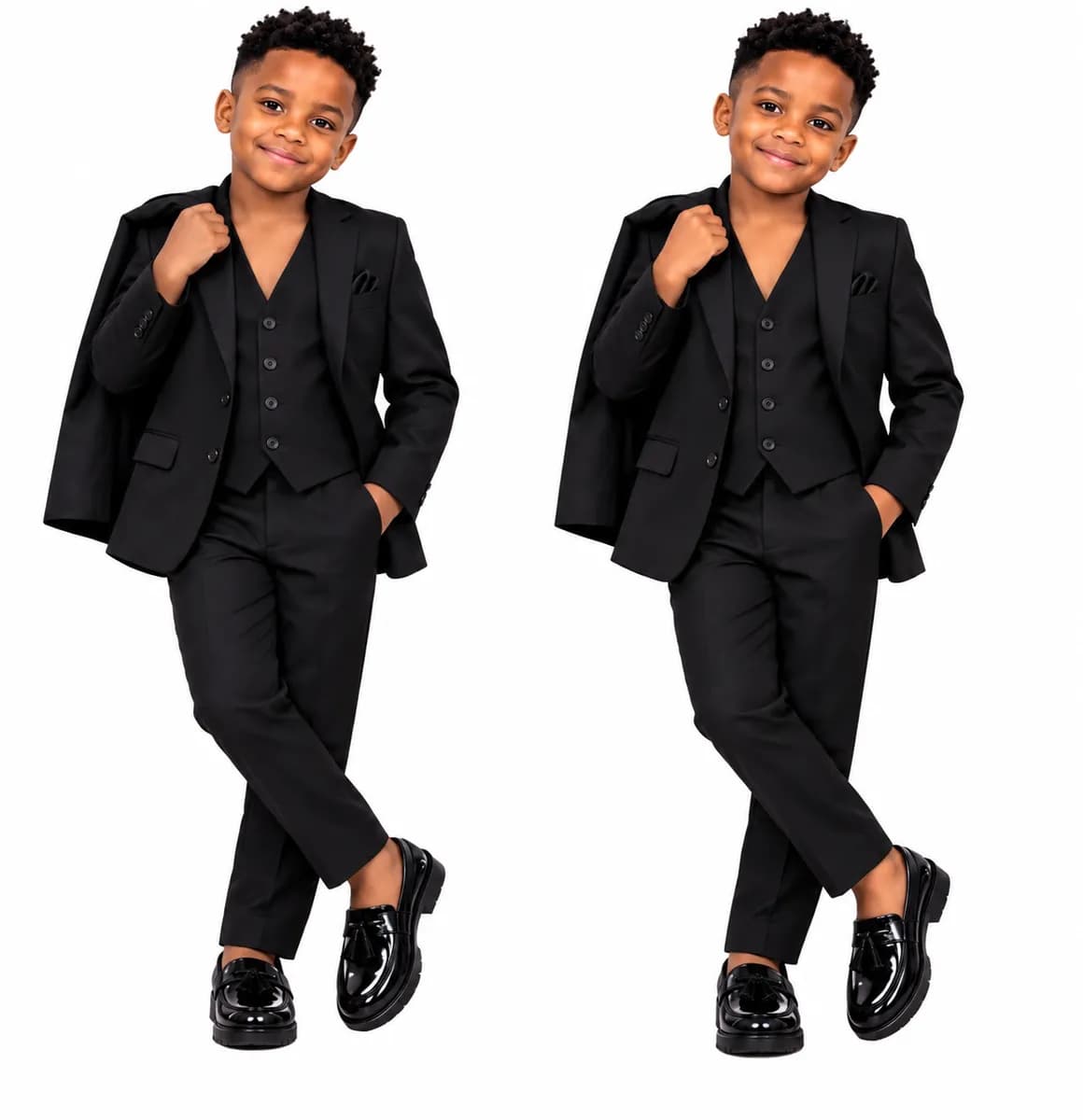 Graduation suit : Black 3pc