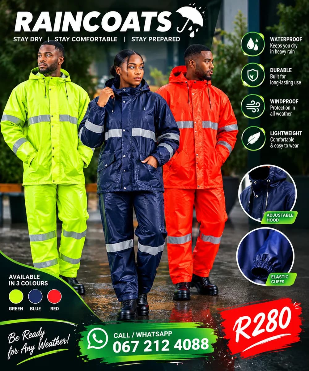 Heavy duty raincoats